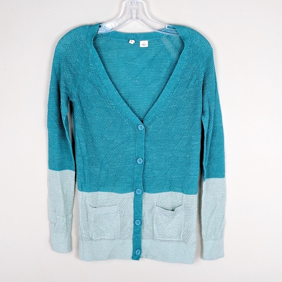 Anthropologie | Moth Blue Button Cardigan - E90 - Picture 1 of 5